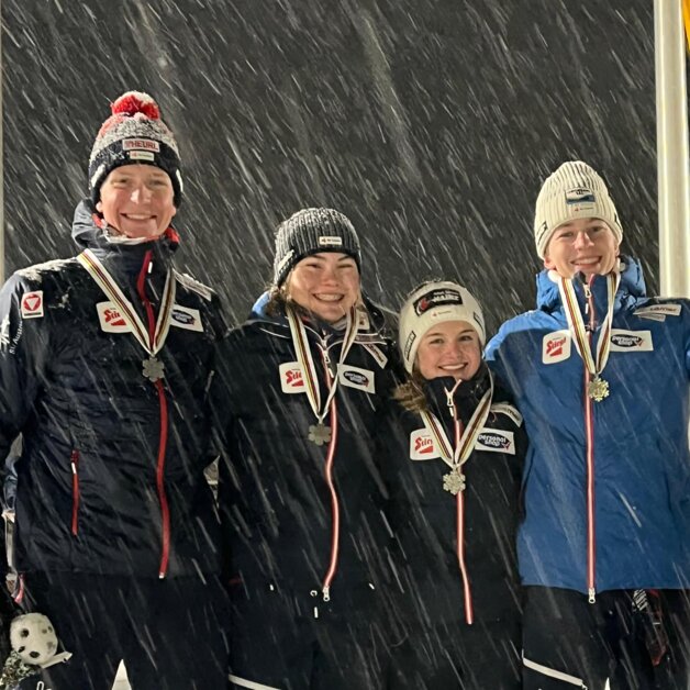JWM Kathi Gruber Mixed Team Silber | © Ski Austria/Derganc